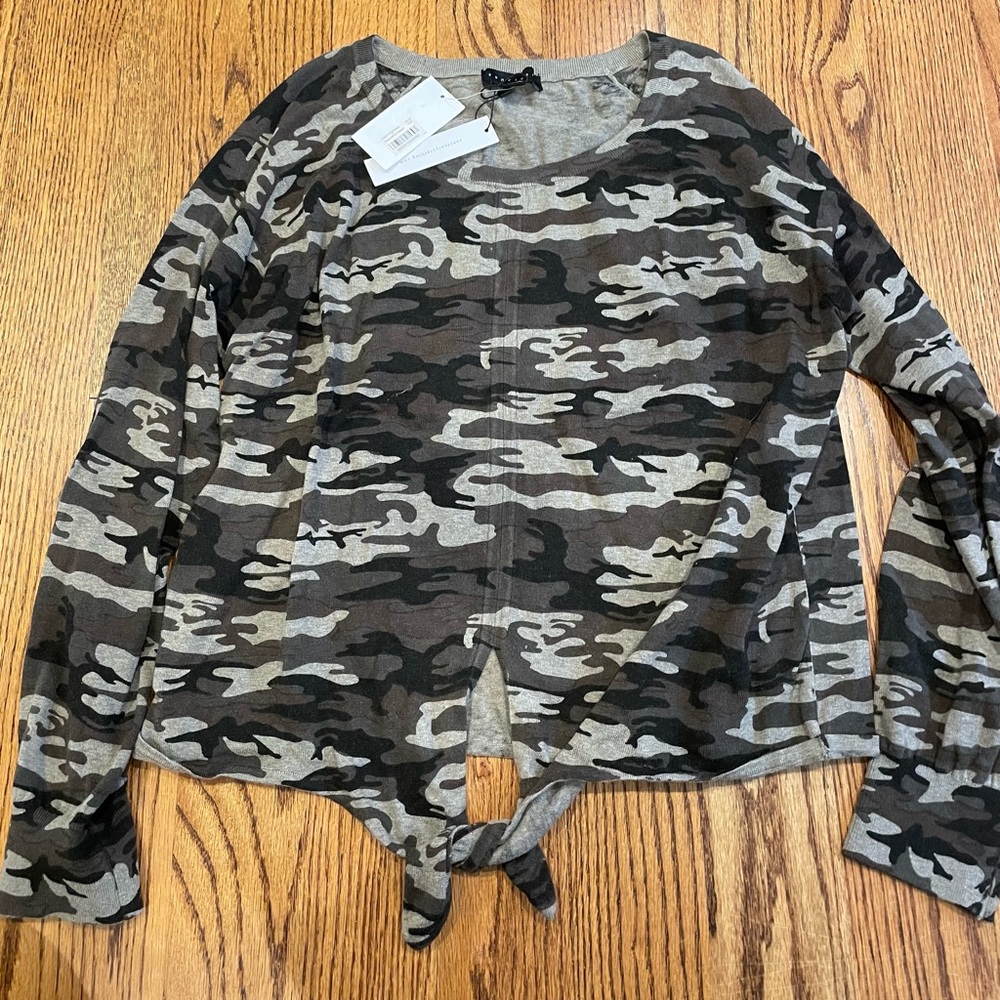 Sanctuary camo long sleeve sweater